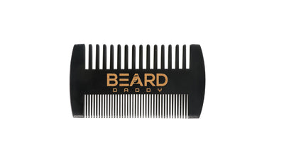 Wooden Beard Comb & Boar Bristle Beard Brush Set