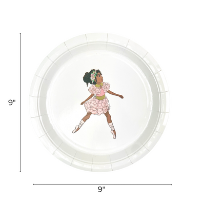 Ballerina Paper Plates (Large)
