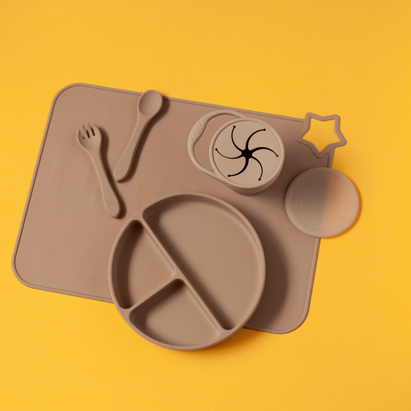 Silicone Suction Plate (Taupe)