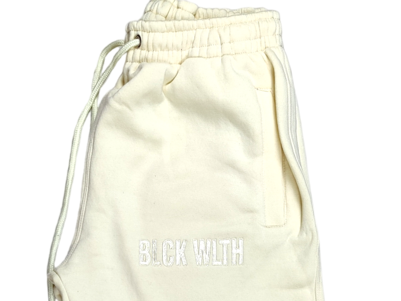 BLCK WLTH | Embroidered Joggers (Alabaster)