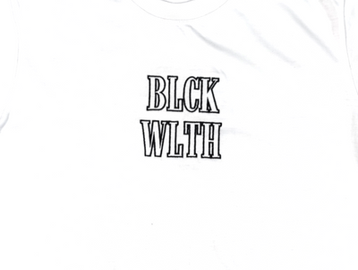 BLCK WLTH | Short Sleeve Tee (White/Obsidian)