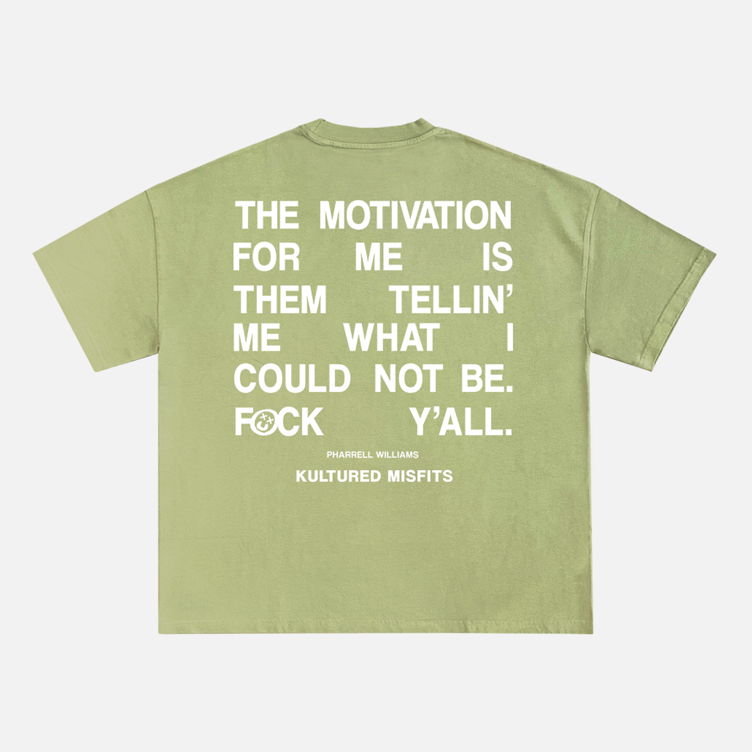 MOTIVATION T-SHIRT / PISTACHIO