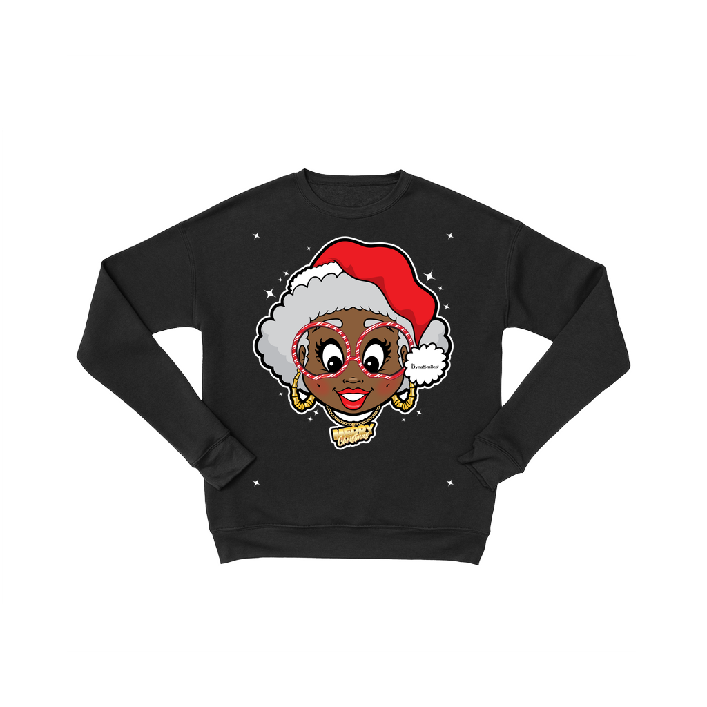 Mrs Black Santa With the Gold Chain Christmas Unisex Sweatshirt (Various Colors)