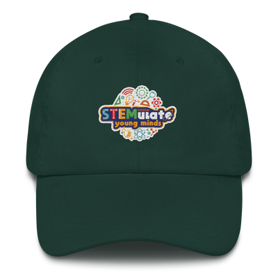 STEMulate Young Minds Dad Hat in Green