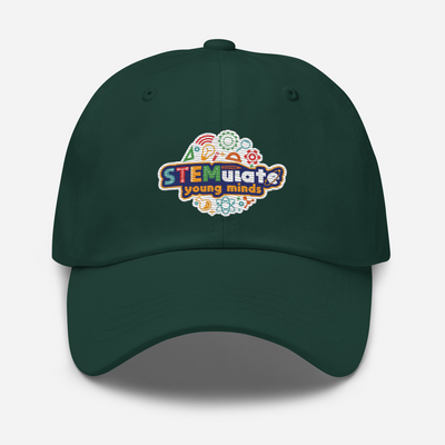 STEMulate Young Minds Dad Hat in Green