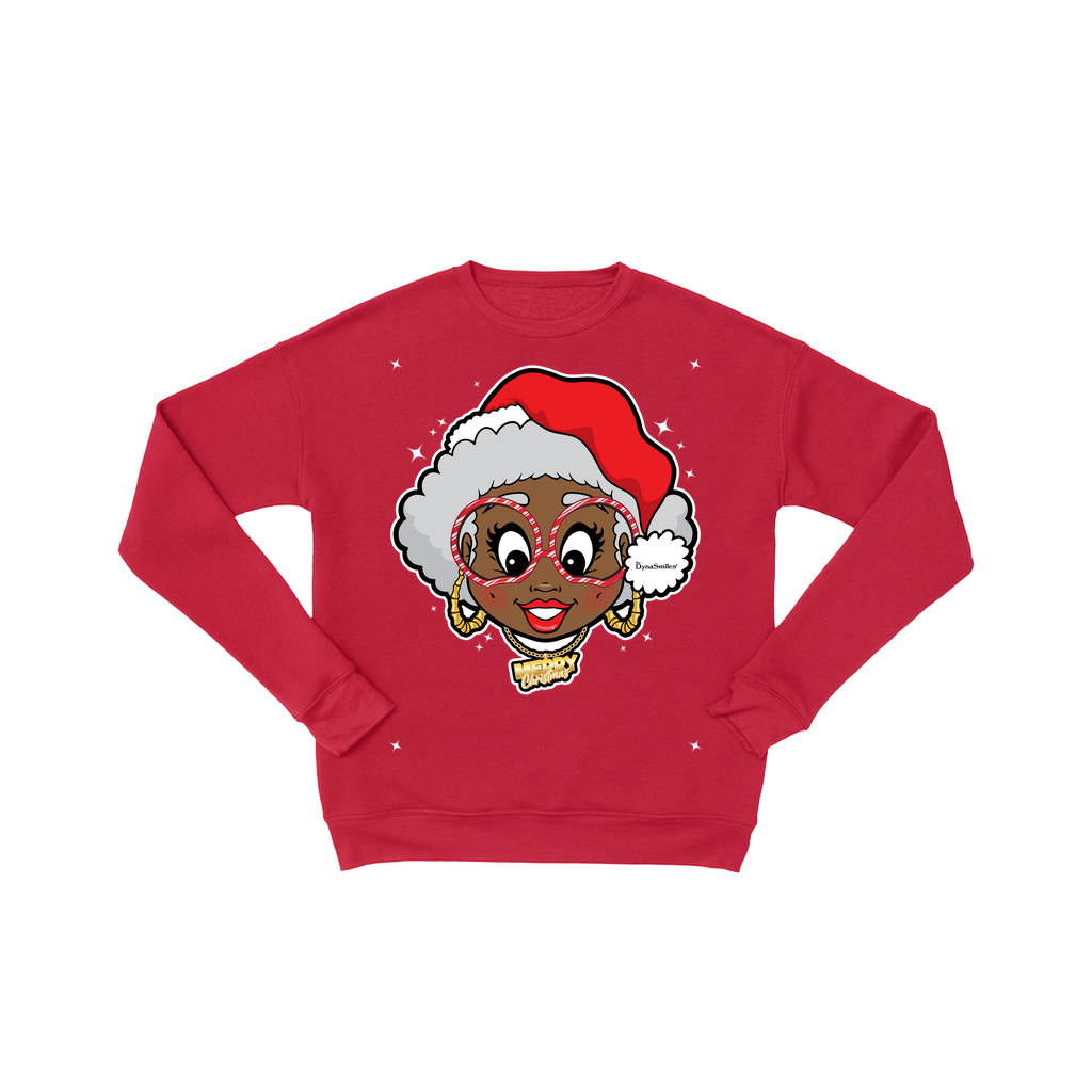 Mrs Black Santa With the Gold Chain Christmas Unisex Sweatshirt (Various Colors)