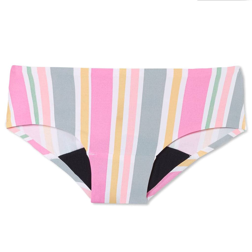 Women's Period Underwear - Hipster, Shady Stripe