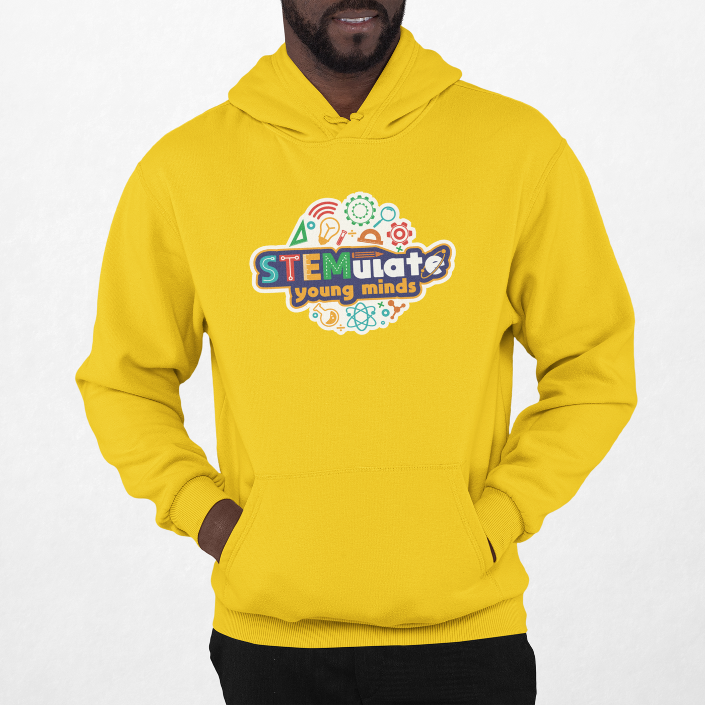 STEMulate Young Minds Hoodie in Gold