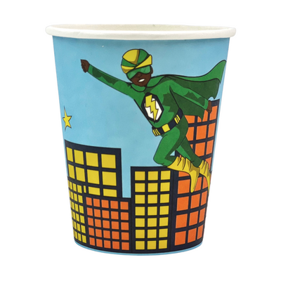 Superhero Paper Cups | Green Suit
