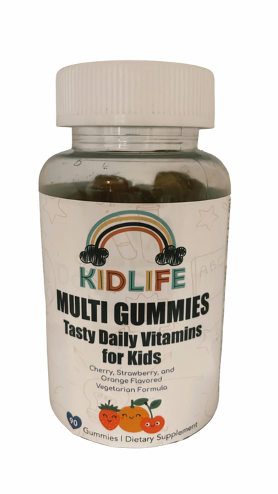 KIDLIFE by KJ3 Essentials Daily Gummies- Vitamins for Kids 90 Count Vegan. Immune Support.- | KJ3 Essentials