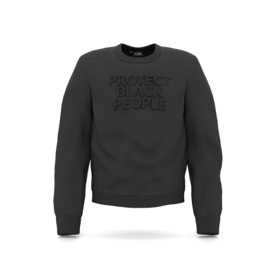 PBP - Crewneck Sweatshirt (Black) - 3D Embroidery