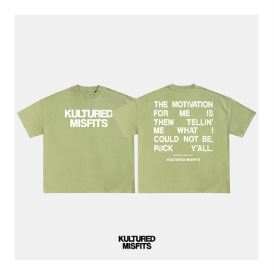 MOTIVATION T-SHIRT / PISTACHIO