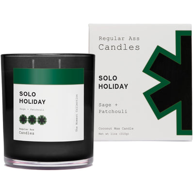 Solo Holiday, Sage + Patchouli 11oz Candle