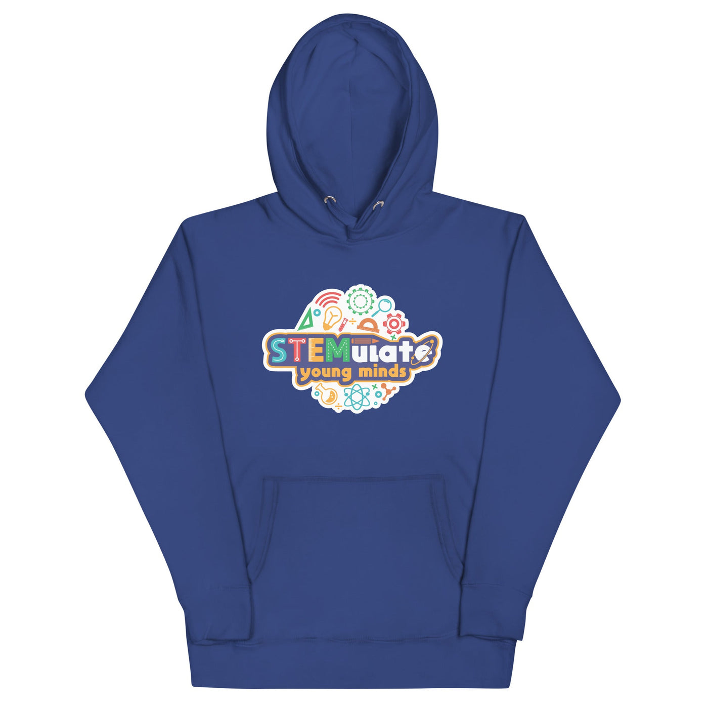 STEMulate Young Minds Hoodie in Royal Blue