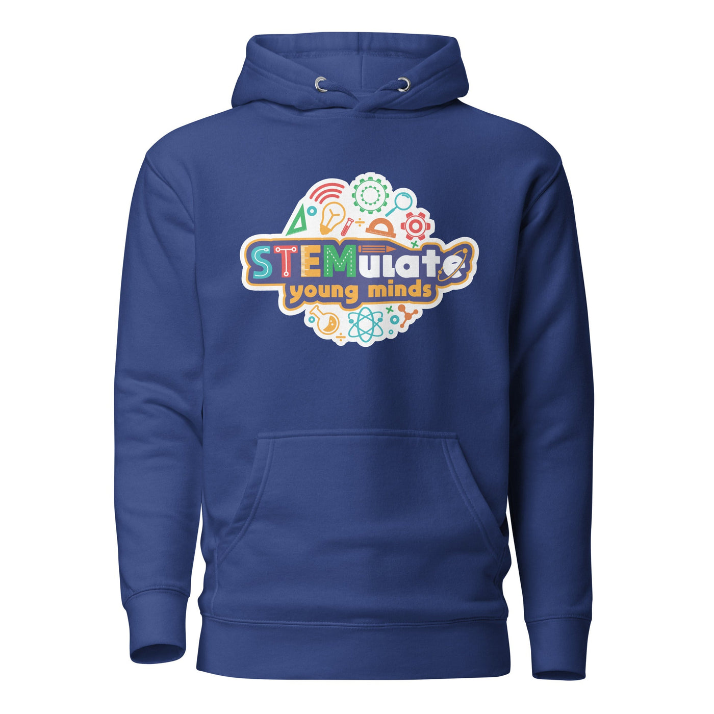 STEMulate Young Minds Hoodie in Royal Blue