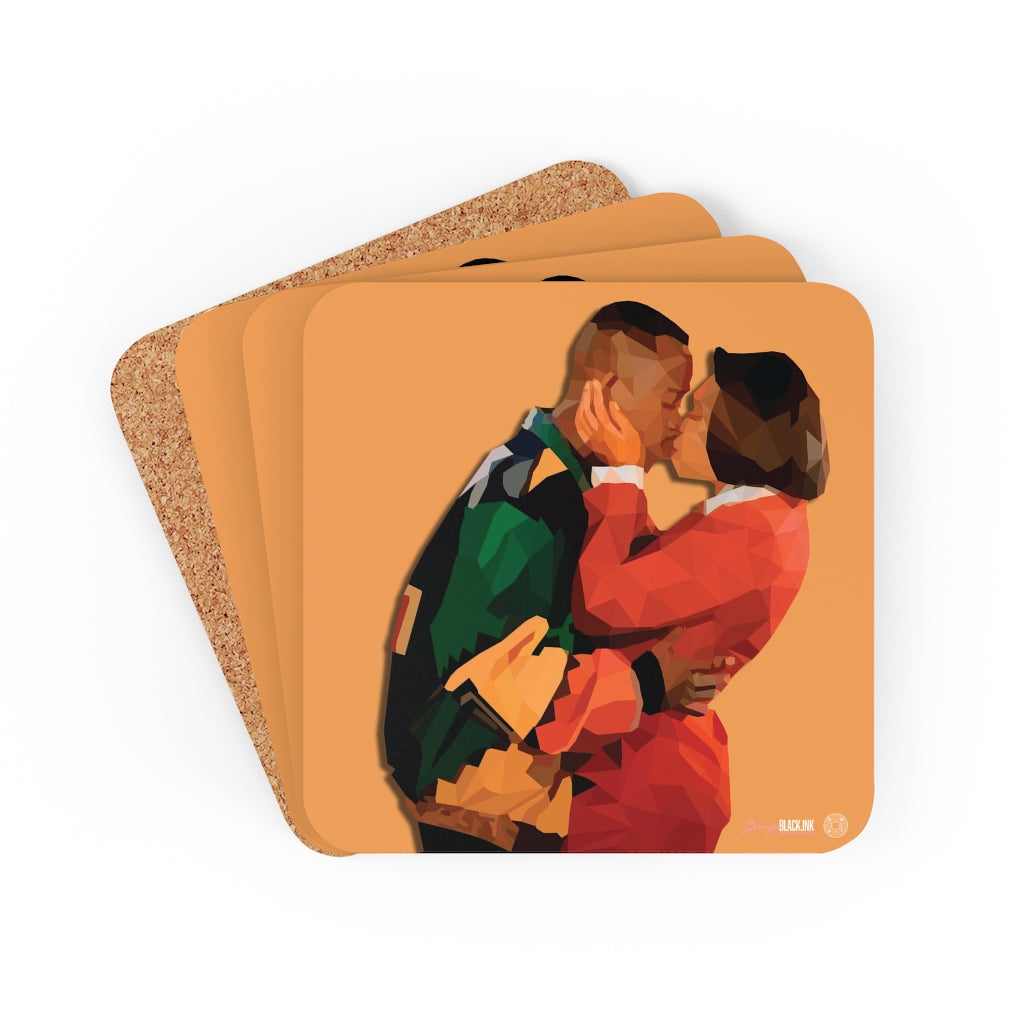 90's Kinda Love| Martin & Gina Corkwood Coaster Set of 4