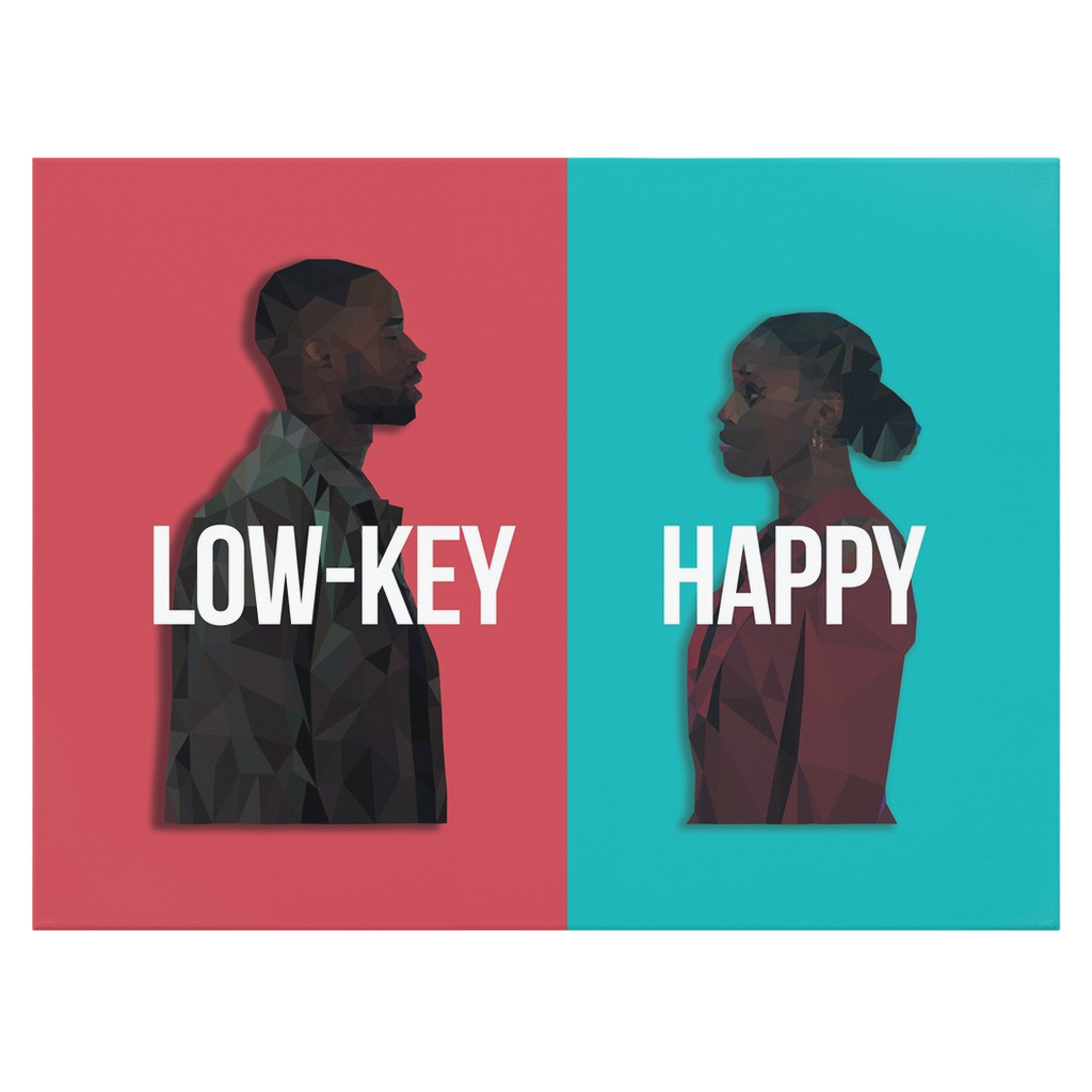 Low-Key Happy Canvas
