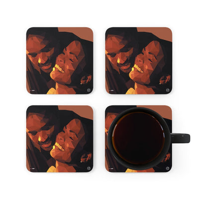 90's Kinda Love | Love Jone Corkwood Coaster Set