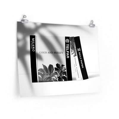 Everything Black Fashion Horizontal Posters