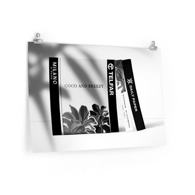 Everything Black Fashion Horizontal Posters