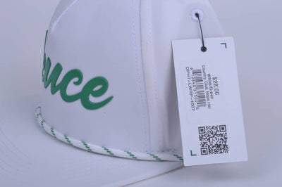 Deuce Performance Roped Hat - White W/Green
