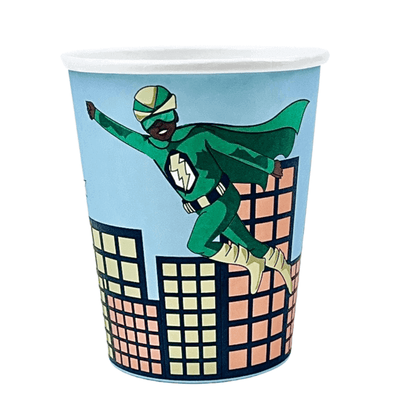 Superhero Paper Cups | Green Suit