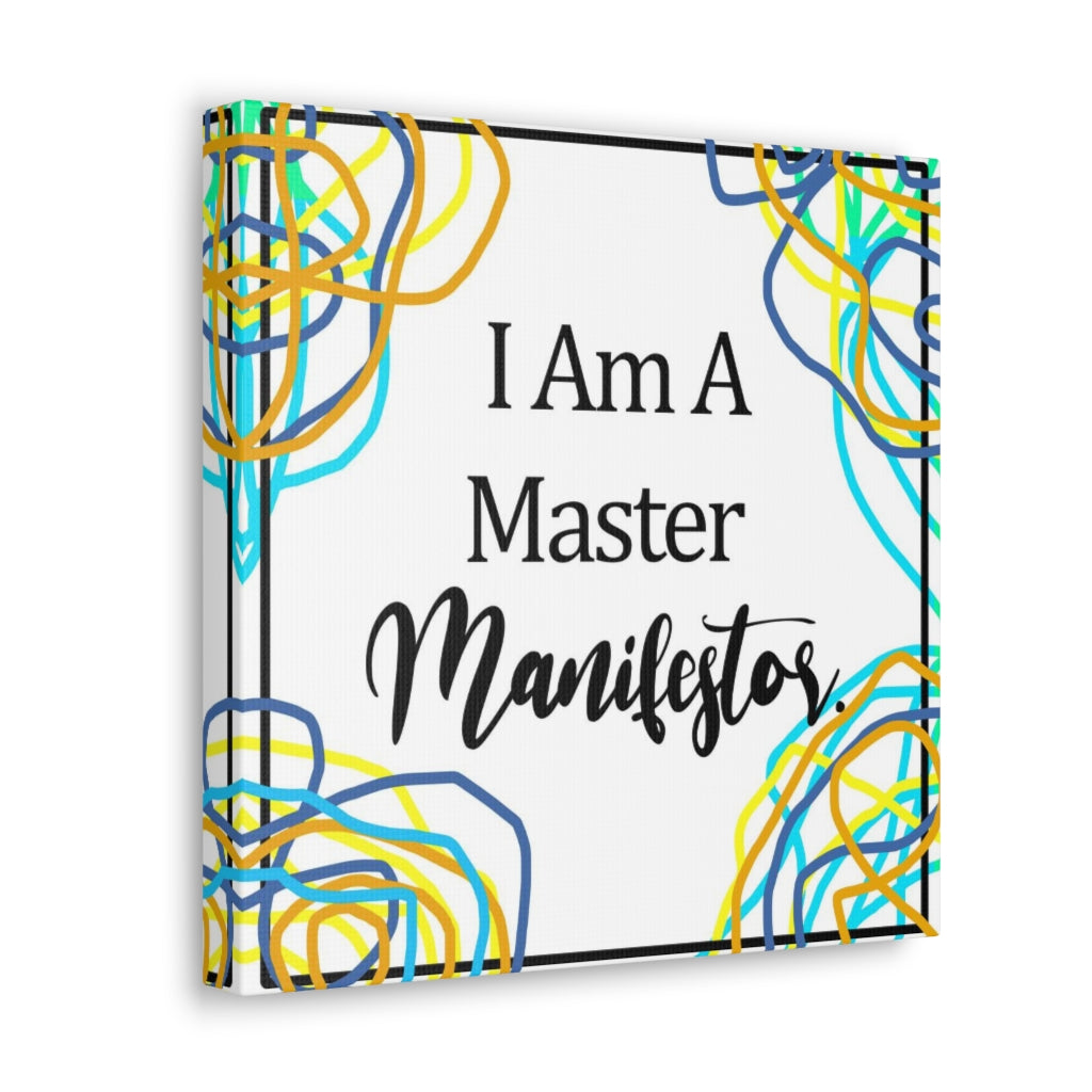 Master Manifestor (Blue Multi) Canvas Wrap