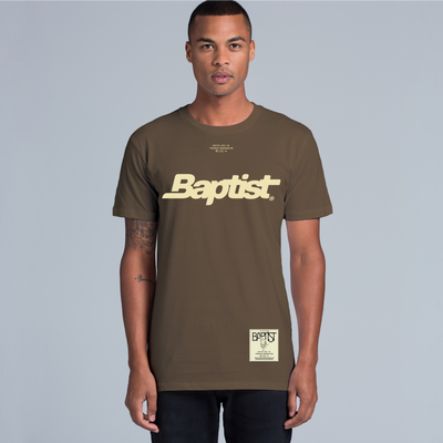 The Baptist Logo S/S Tee - Walnut