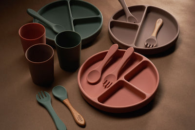 Silicone Spoon and Fork Set (Sage)