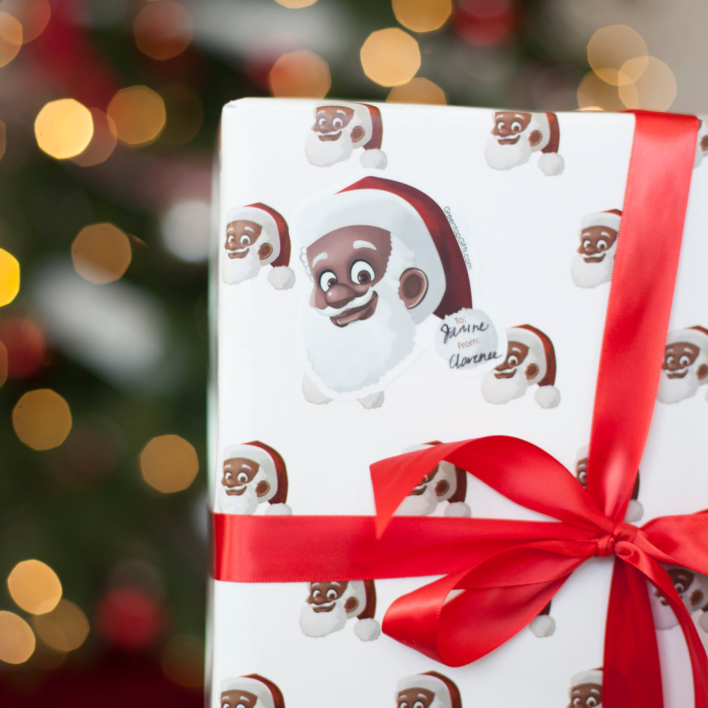 Clarence Claus™ Close Up Gift Wrap