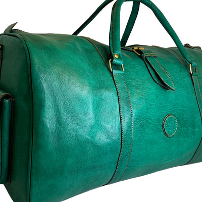 The Weekender - Emerald Green Deuce Premium Duffle Bag