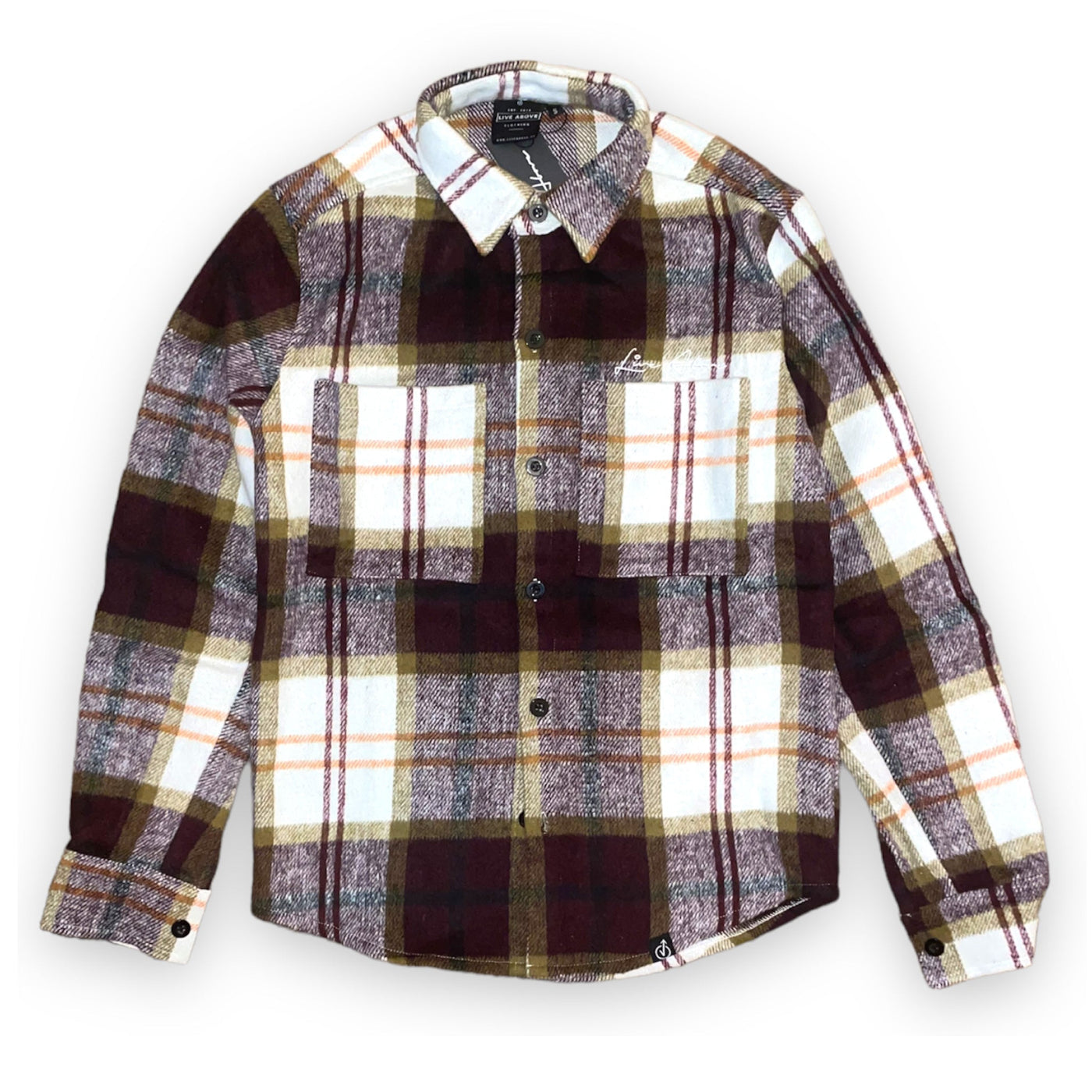 Cozy Flannel Button Up Shirt - Autumn Sun