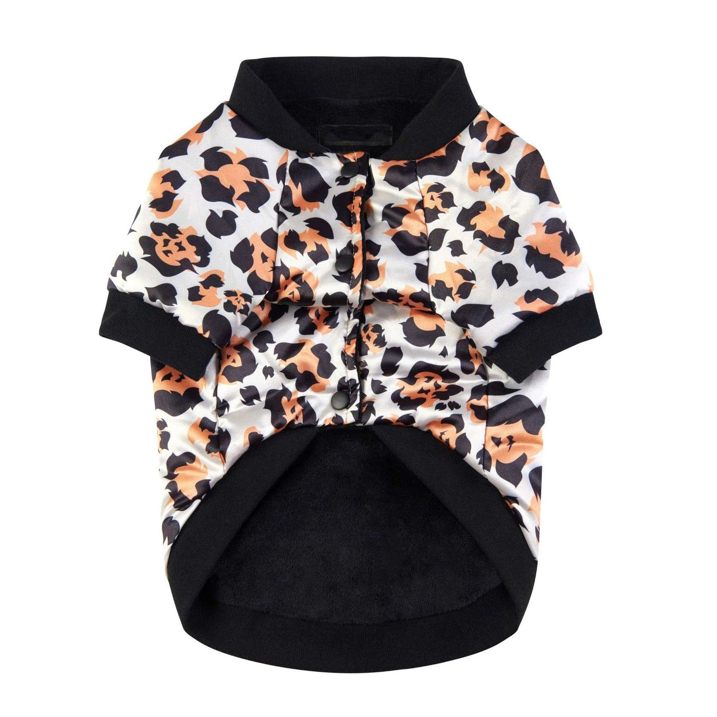 Leopard Print Satin Jacket | Dog Clothing