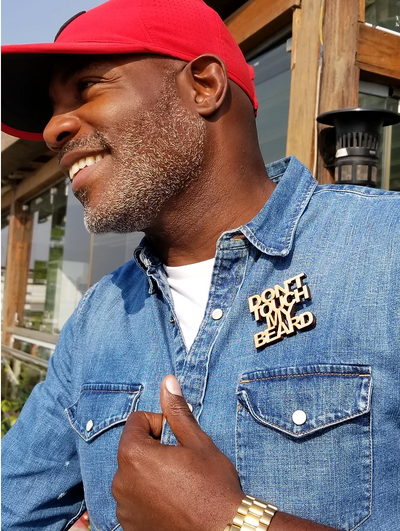 Don't Touch My Beard Pin