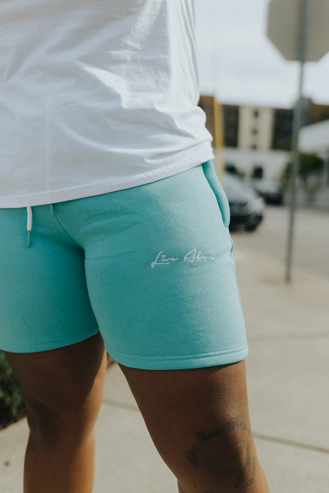 Signature French Terry Shorts- Teal