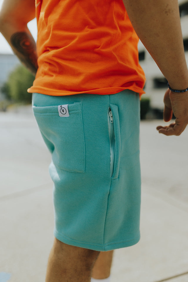 Signature French Terry Shorts- Teal