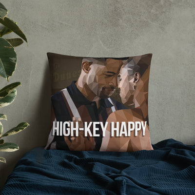 High-Key Happy Pillow