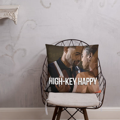High-Key Happy Pillow