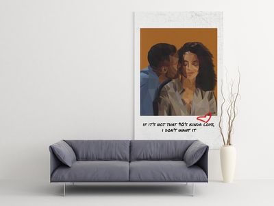 90's Kinda Love| Different World Canvas Wraps