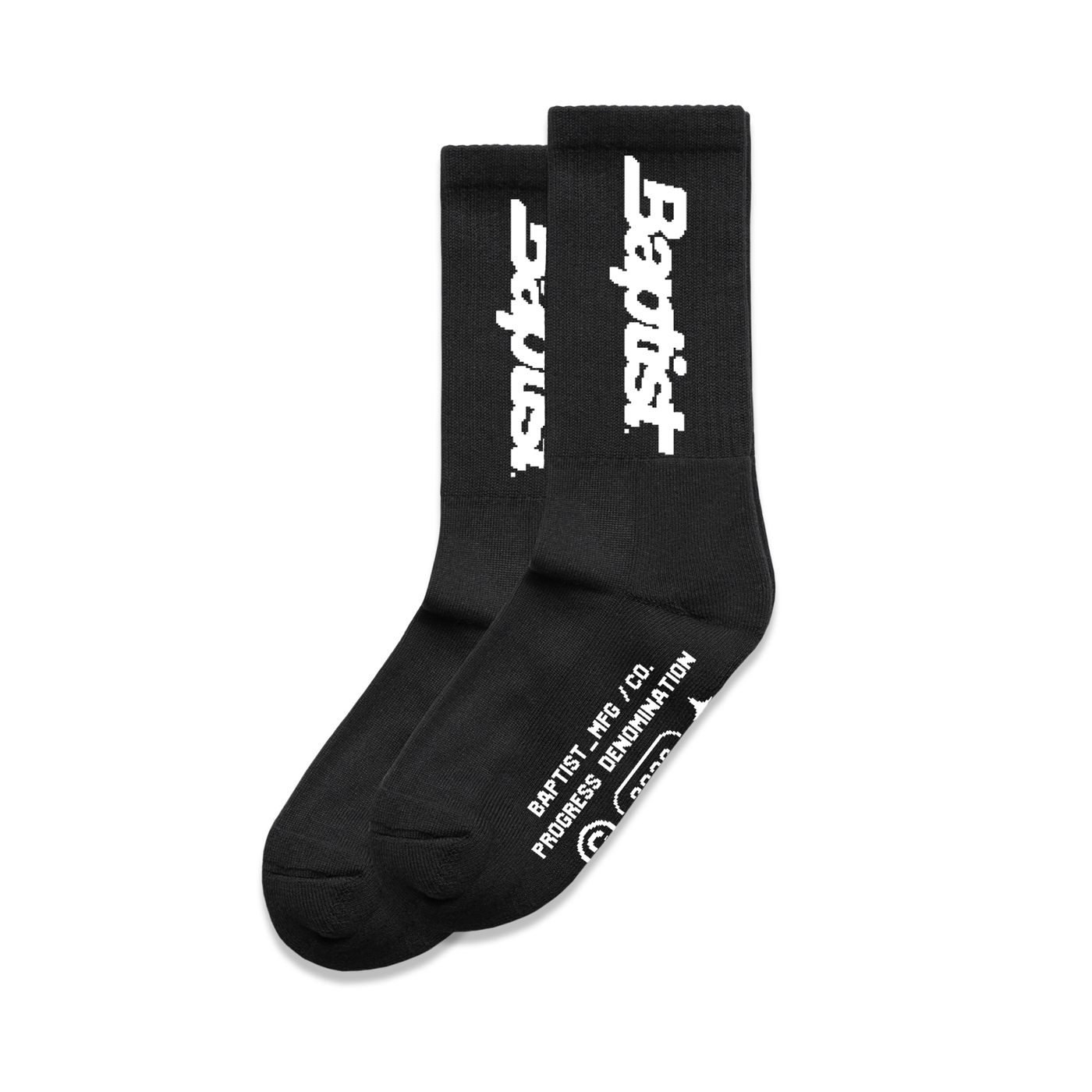 The Baptist Logo Crew Socks - Black