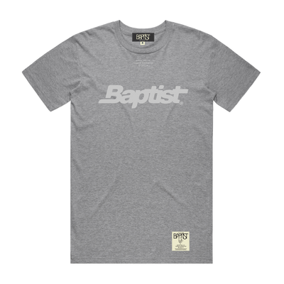 The Baptist Logo S/S Tee - Heather Grey