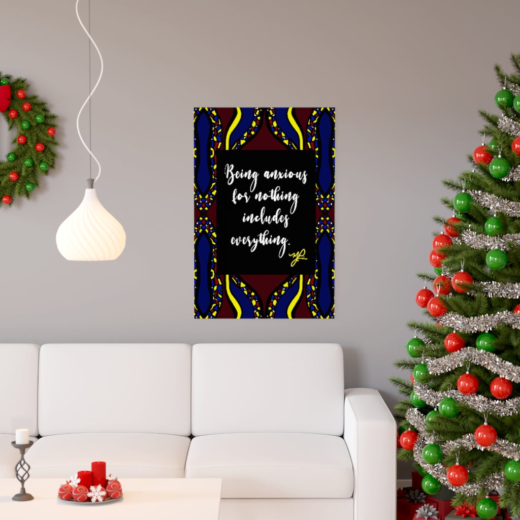 "Being Anxious " (CHC) - Premium Matte Vertical Poster