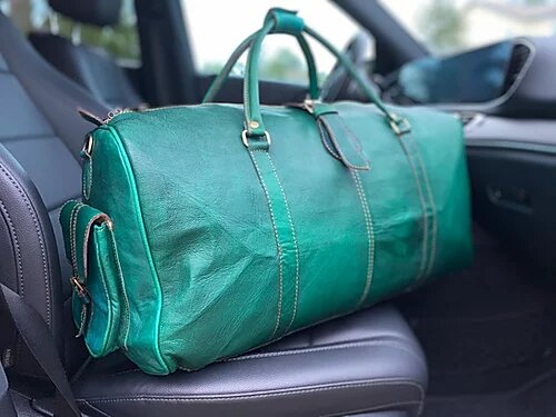 The Weekender - Emerald Green Deuce Premium Duffle Bag