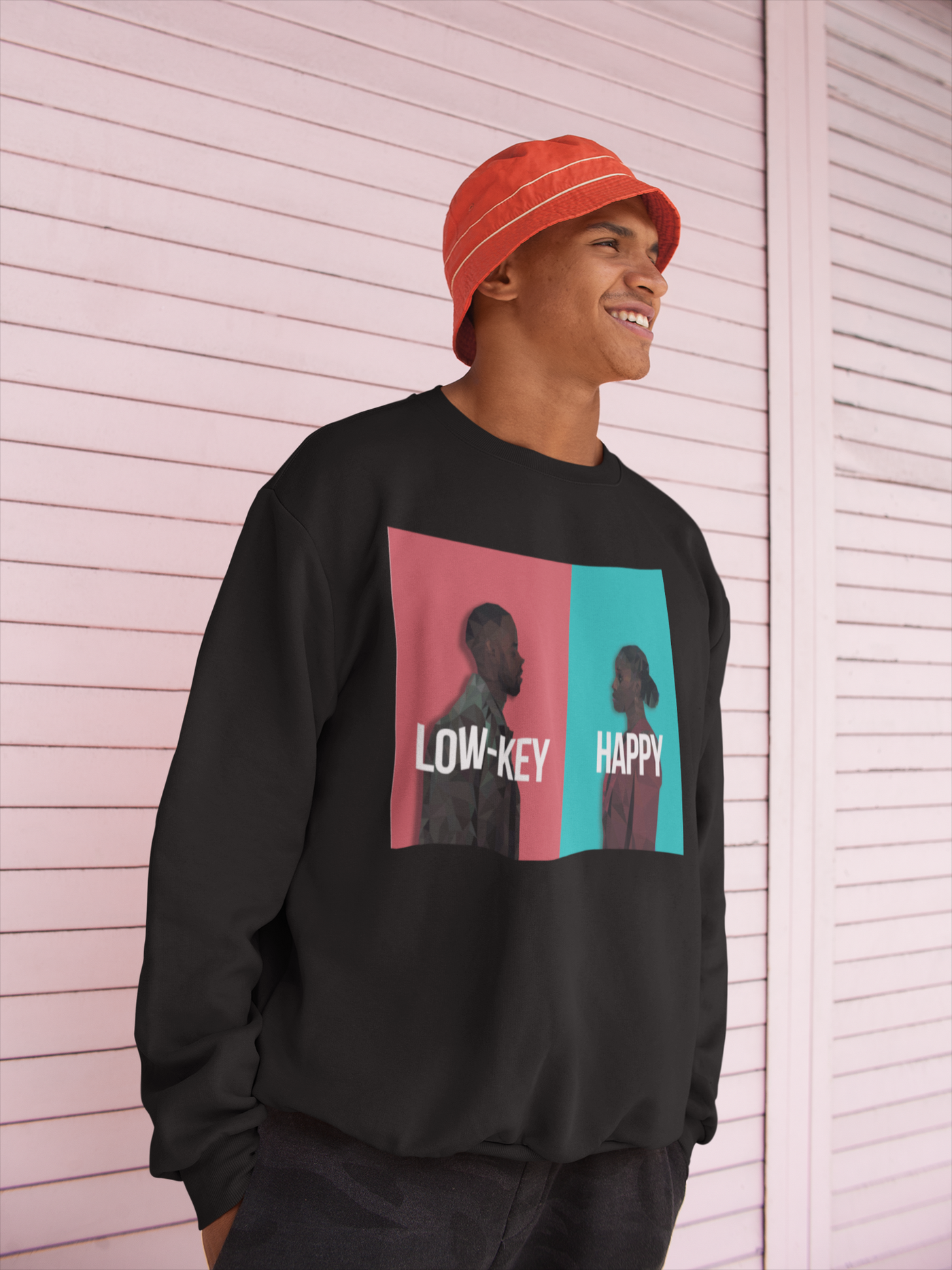 Low-Key Happy Unisex Sweatshirt