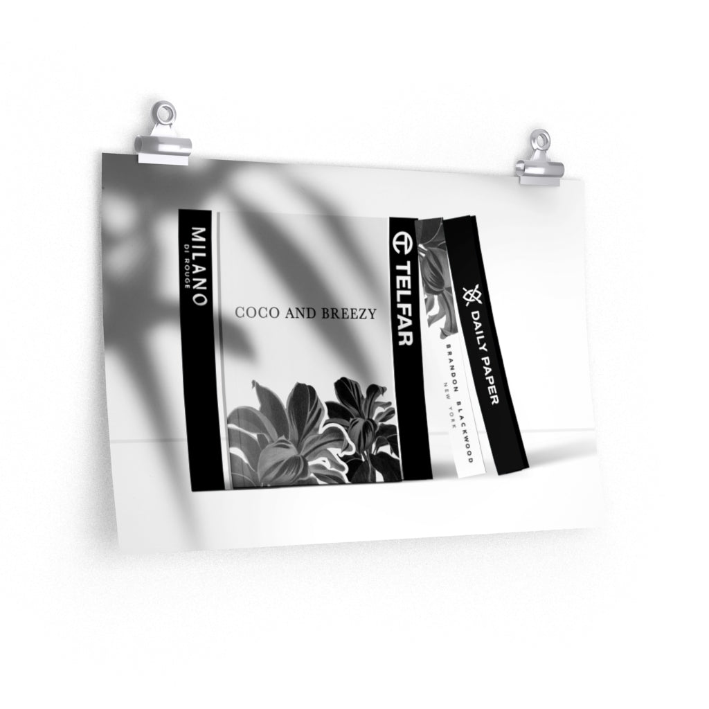 Everything Black Fashion Horizontal Posters