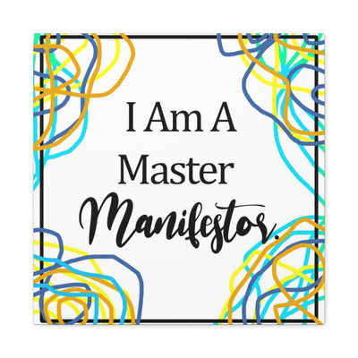 Master Manifestor (Blue Multi) Canvas Wrap