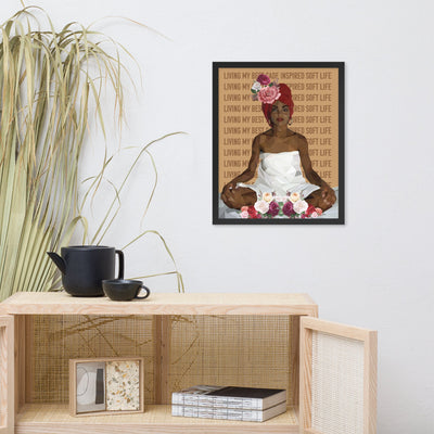 Sade Inspired Soft Life Framed Poster