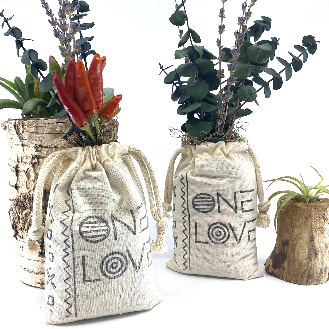 Sack of Flowers, One Love, Organic, Dried Flower Bouquet