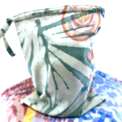 Medium, Upcycled Handmade Drawstring Bags