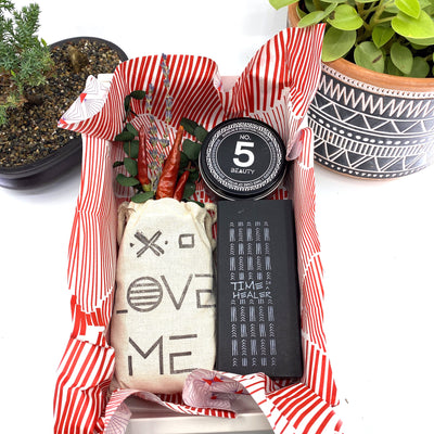 Words of Affirmation, Love Me, Dried Flower Bouquet & Self-Care, Gift Set